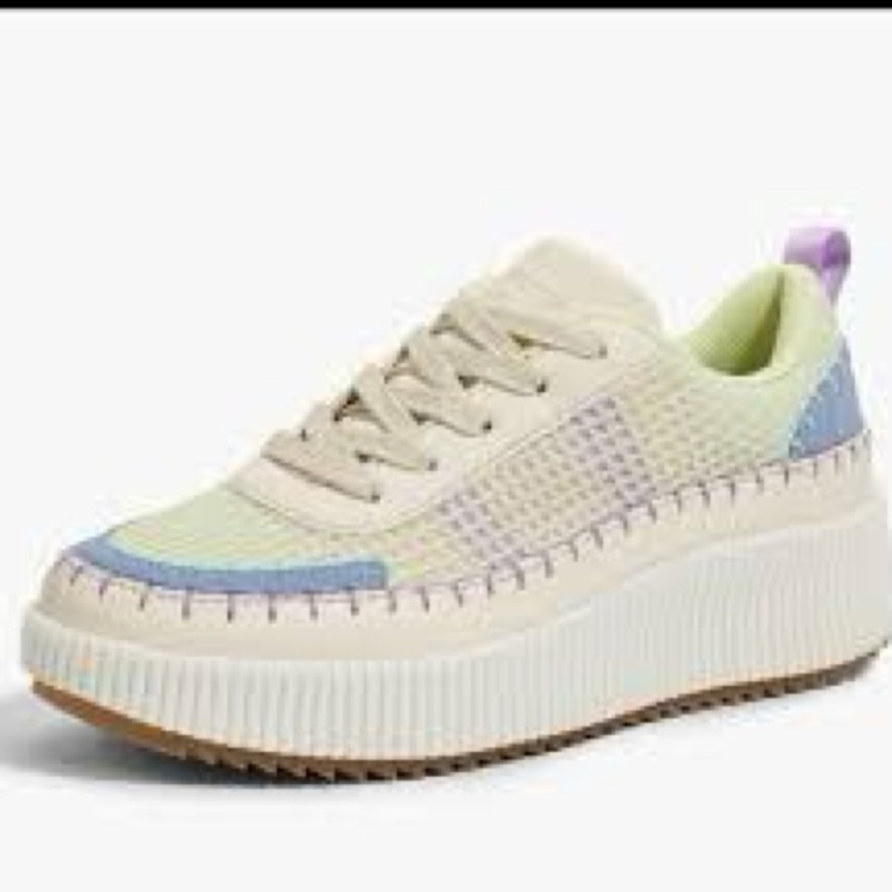 Nicole Miller New York knit sneakers women’s size 7 pastel multicolored casual